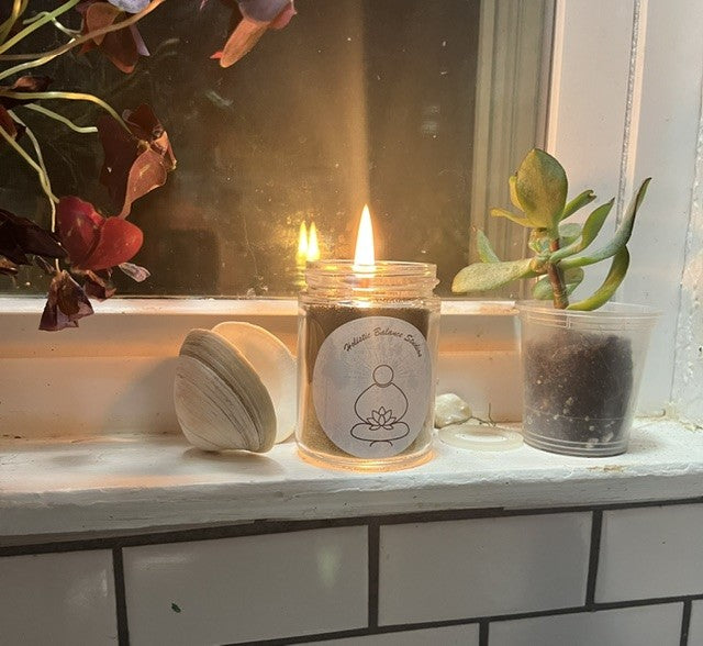 Black Lotus Transformation Sand Wax Candle