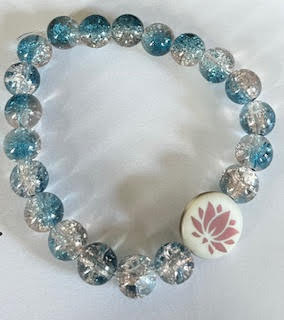 Crown Lotus Meditative Mala Bracelet