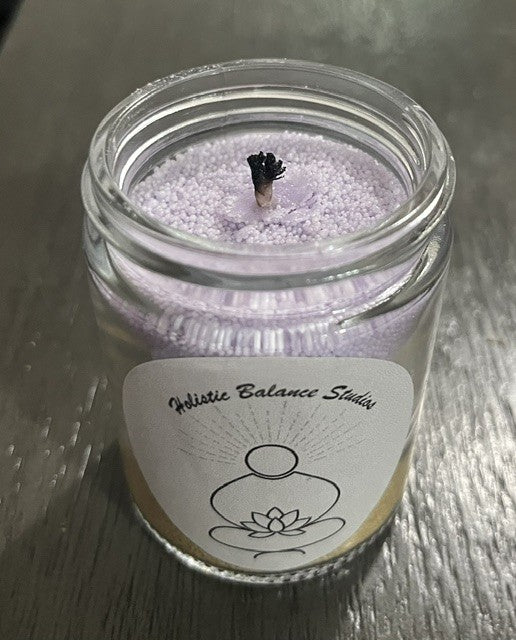 Purple Lotus Equilibrium Sand Wax Candle