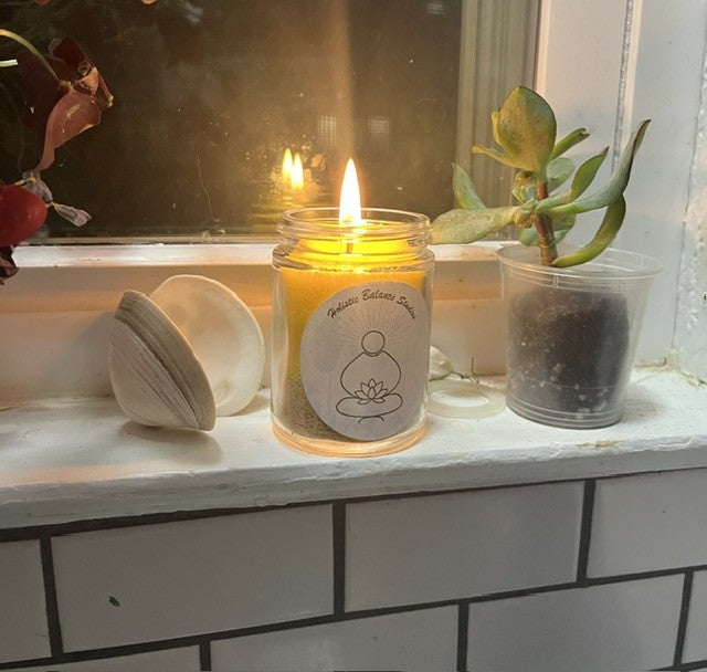 Yellow Lotus Hope Sand Wax Candle
